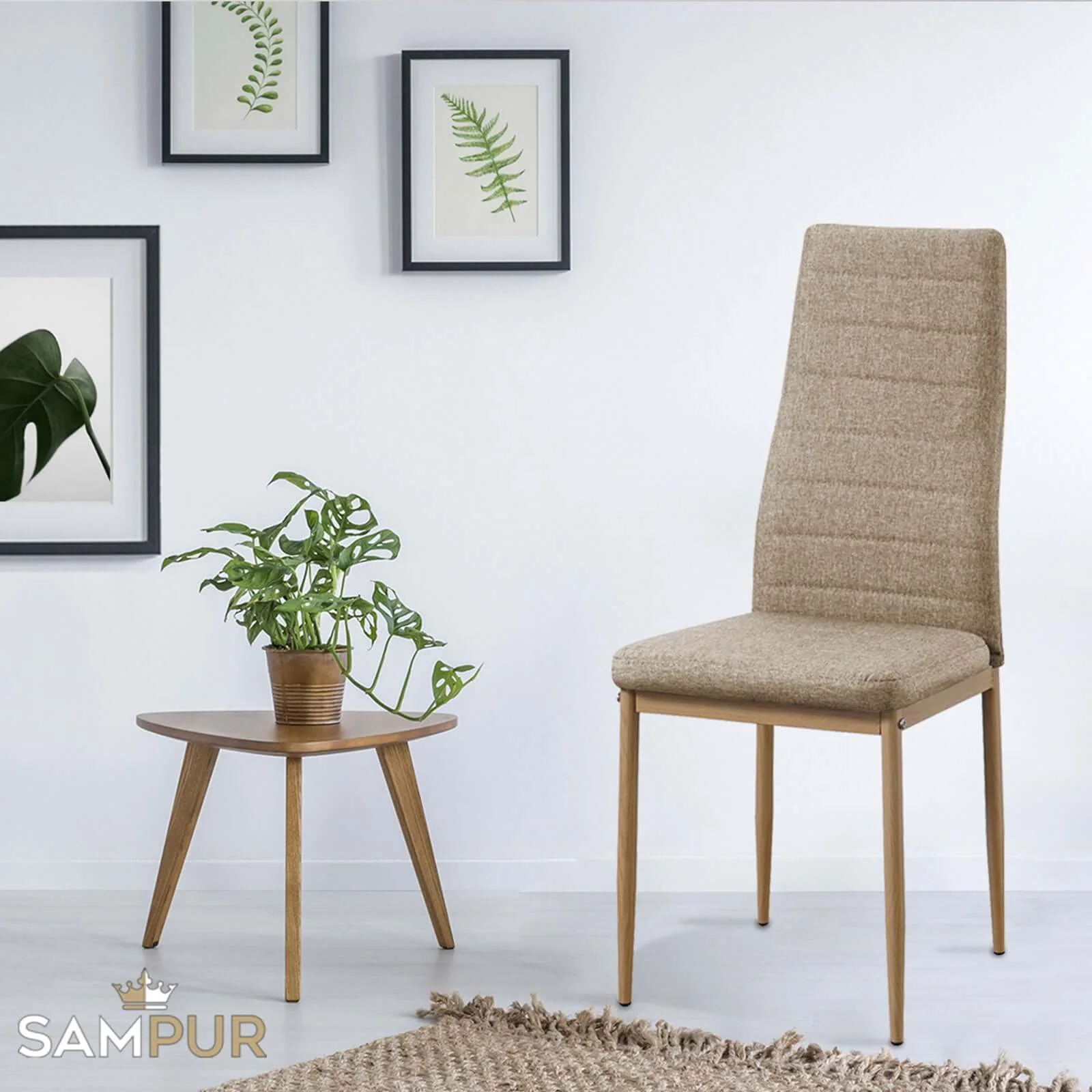 Chaise Carla : Style intemporel en tissu
