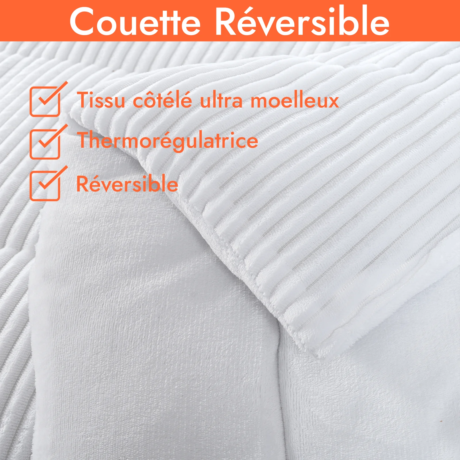 Couette haut de gamme grand froid, réversible - Collection Coton Club - Image 8