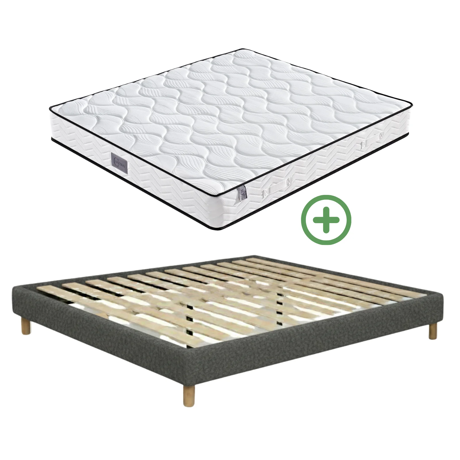 Ensemble lit et matelas confort - Collection Bouclette - Image 12