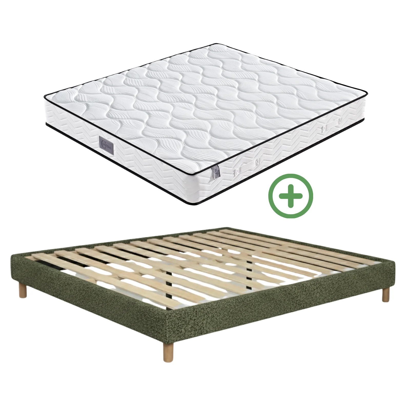 Ensemble lit et matelas confort - Collection Bouclette - Image 13