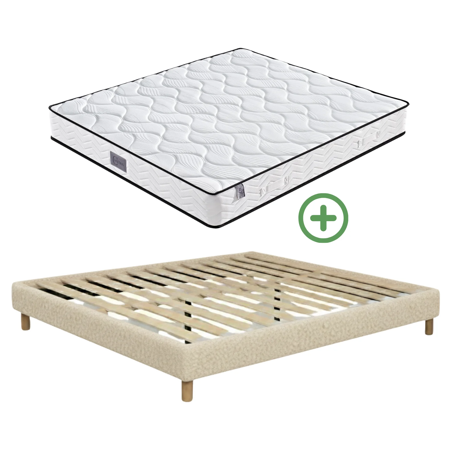 Ensemble lit et matelas confort - Collection Bouclette - Image 15