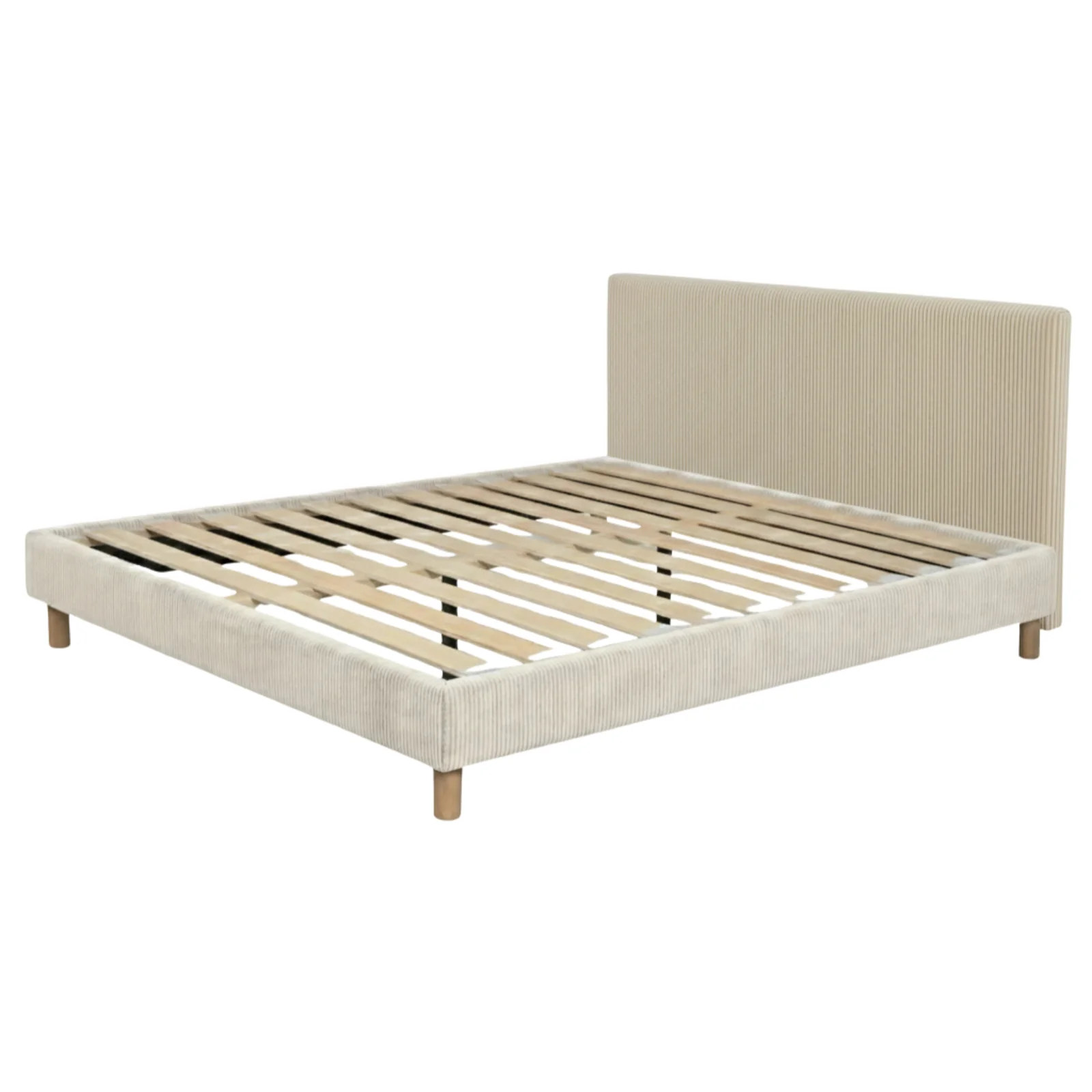 Ensemble avec lit fixe et matelas d'hôtel - Collection Velours côtelé - Image 17