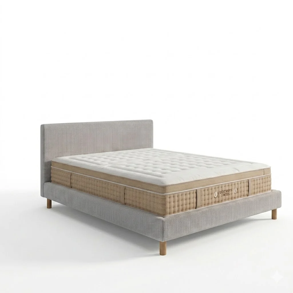 Ensemble avec lit fixe et matelas d'hôtel - Collection Velours côtelé - Image 19