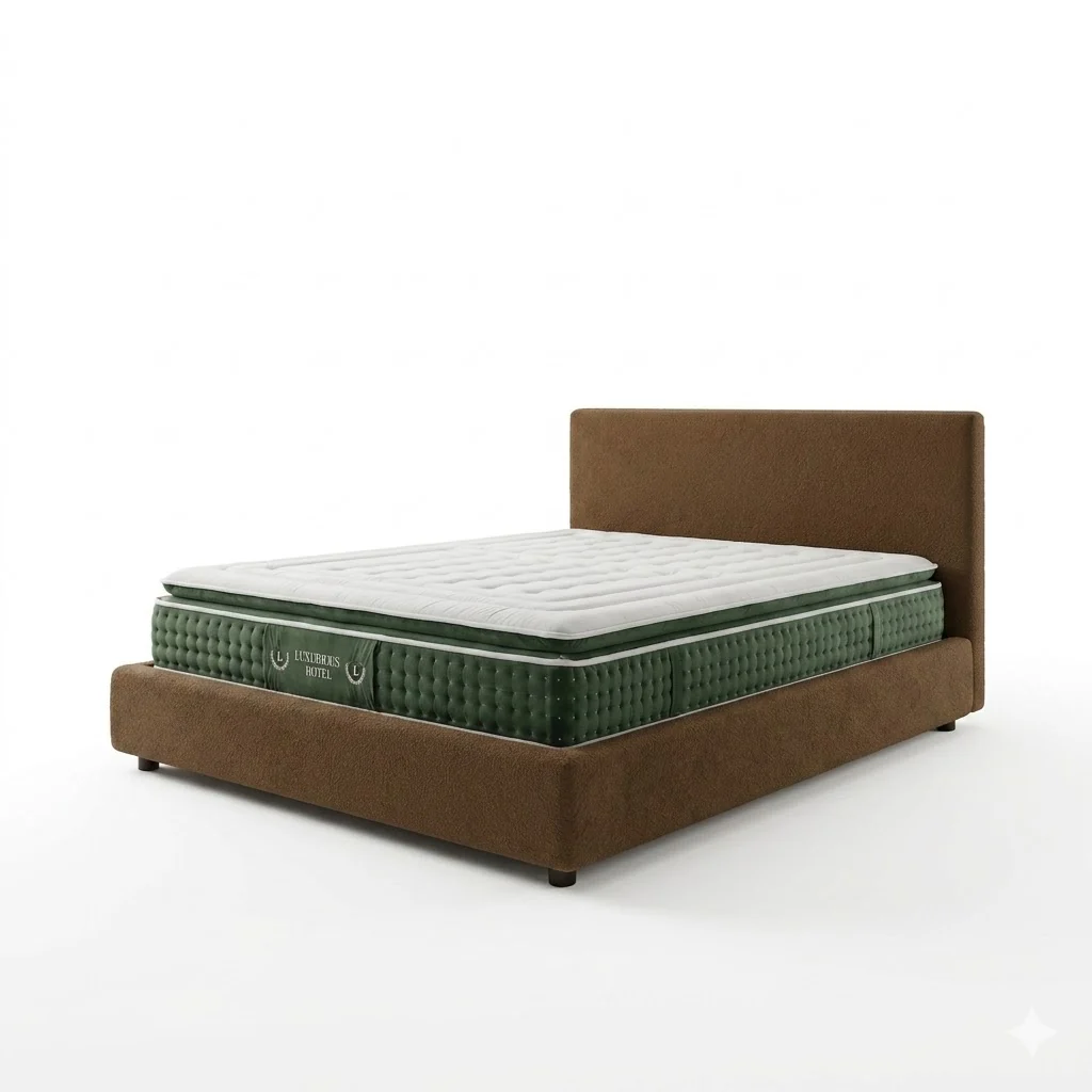 Ensemble literie complet avec lit coffre et matelas d'hôtel - Collection Bouclette - Image 13