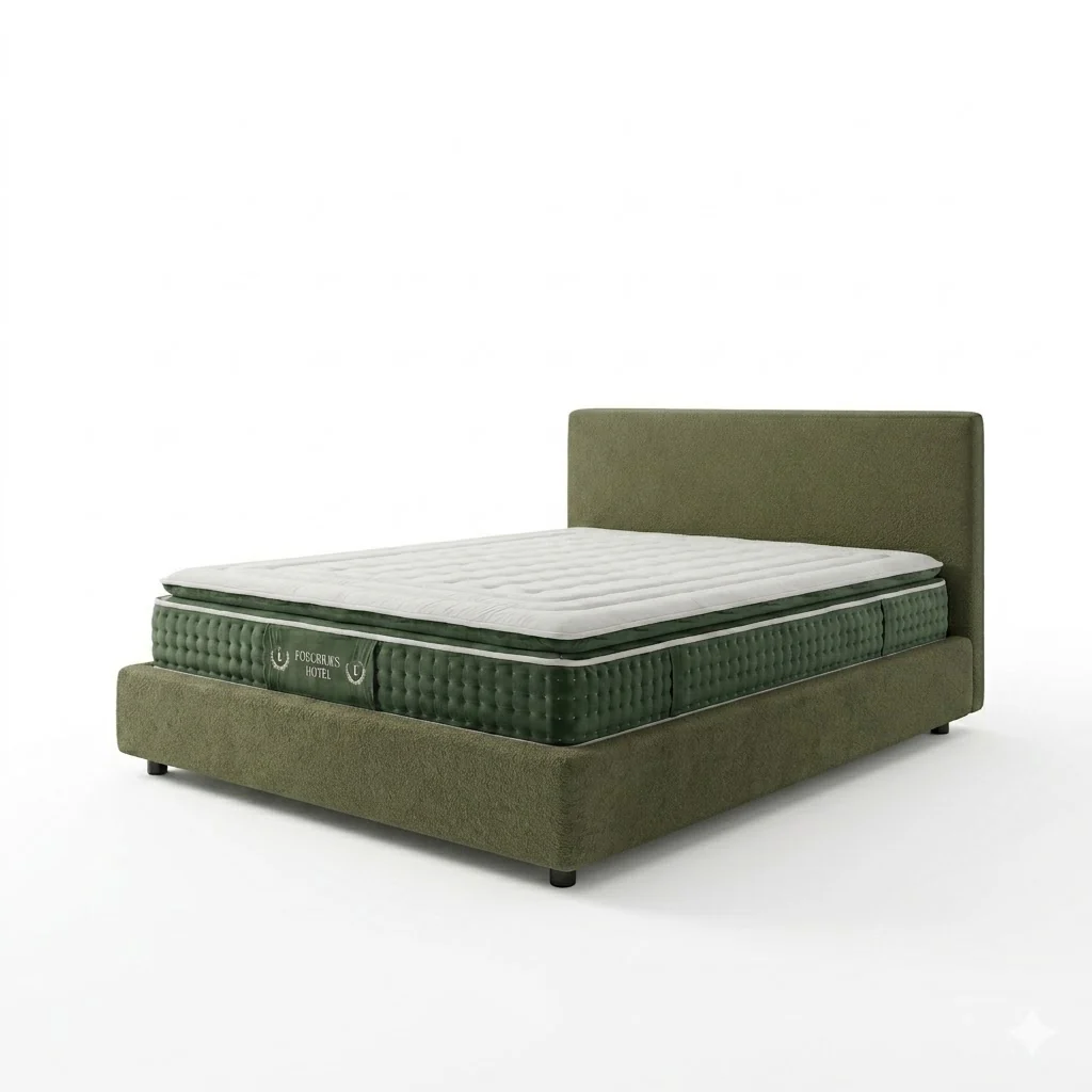 Ensemble literie complet avec lit coffre et matelas d'hôtel - Collection Bouclette - Image 16
