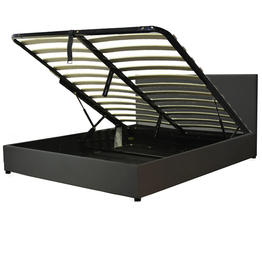 Lit coffre simili cuir, tête de lit, grand espace de stockage - Collection Versailles - Image 7