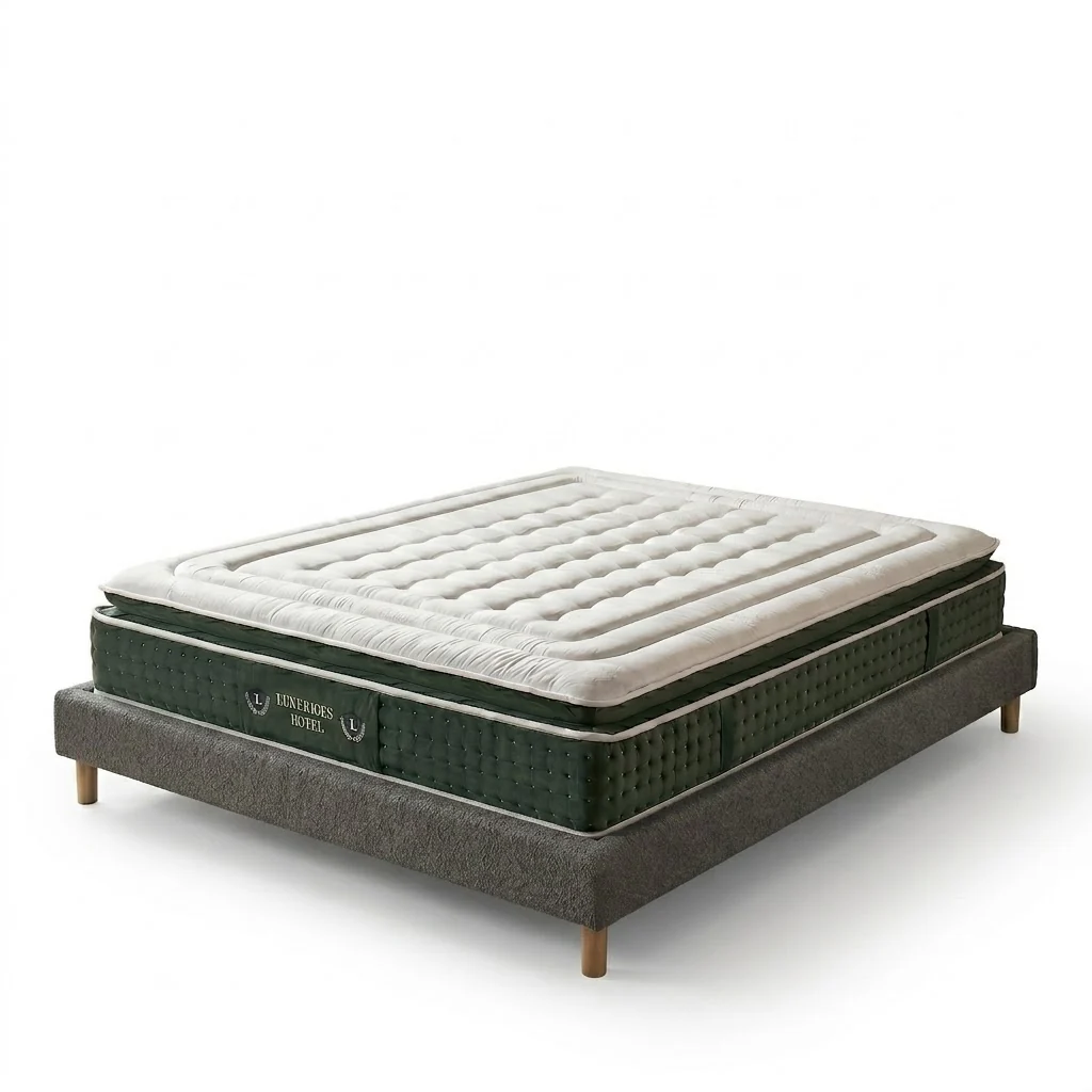 Ensemble literie complet avec lit et matelas d'hôtel - Collection Bouclette - Image 16