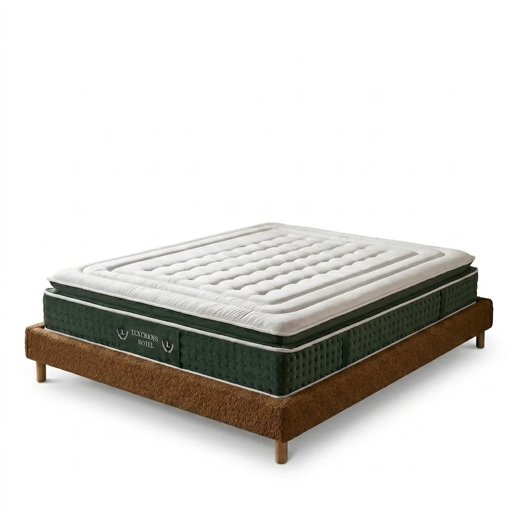 Ensemble literie complet avec lit et matelas d'hôtel - Collection Bouclette - Image 17