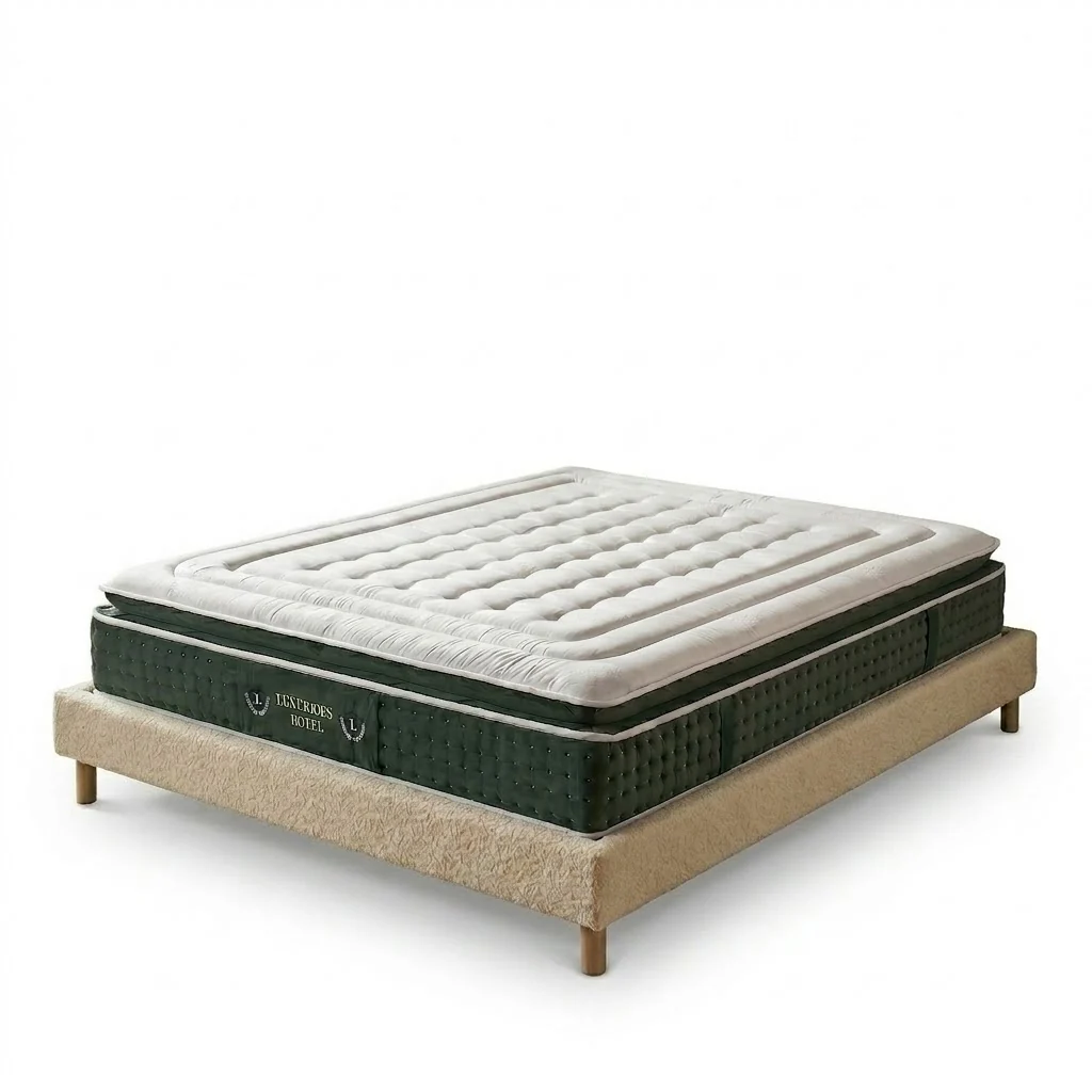 Ensemble literie complet avec lit et matelas d'hôtel - Collection Bouclette - Image 18