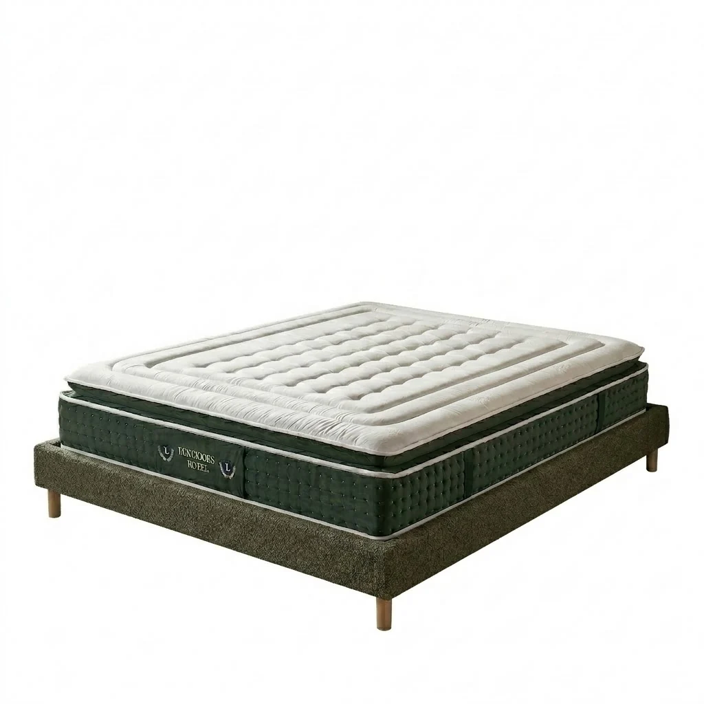 Ensemble literie complet avec lit et matelas d'hôtel - Collection Bouclette - Image 19