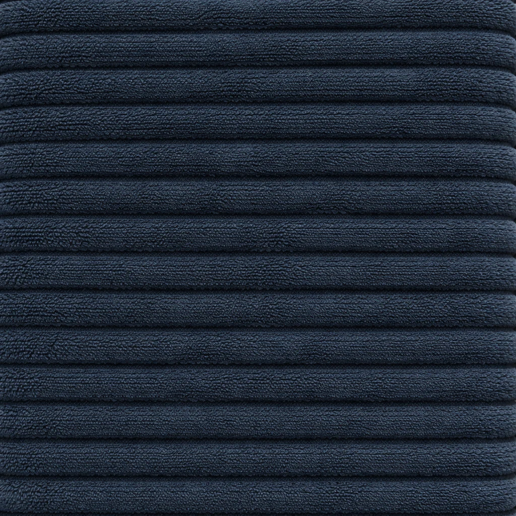 Housse structure lit coffre velours côtelé bleu - Image 4