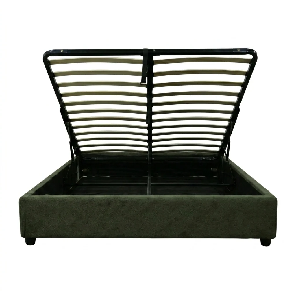Lit coffre bouclette, lattes flexibles, grand espace de stockage - Collection Vegas - Image 22