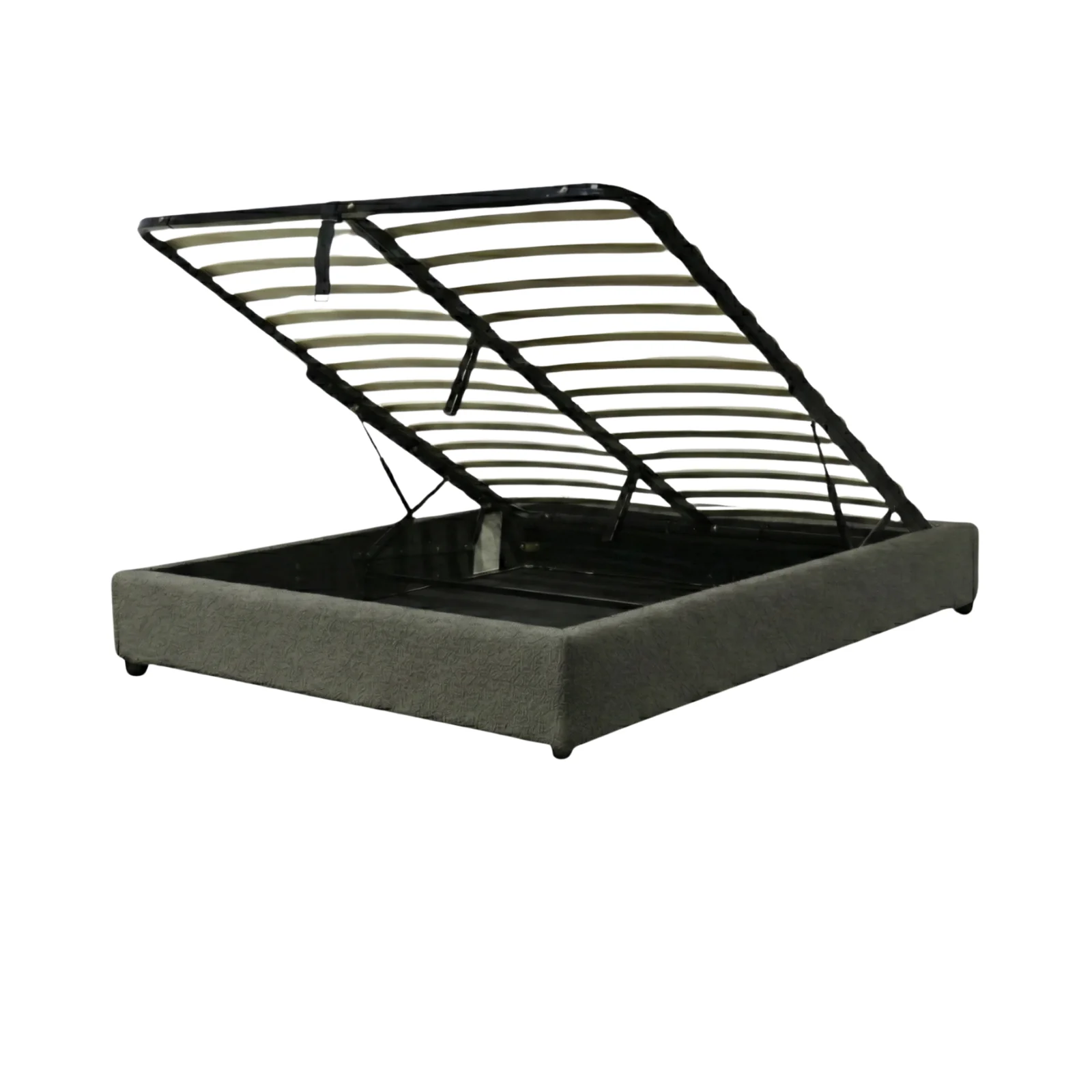 Lit coffre bouclette, lattes flexibles, grand espace de stockage - Collection Vegas - Image 7