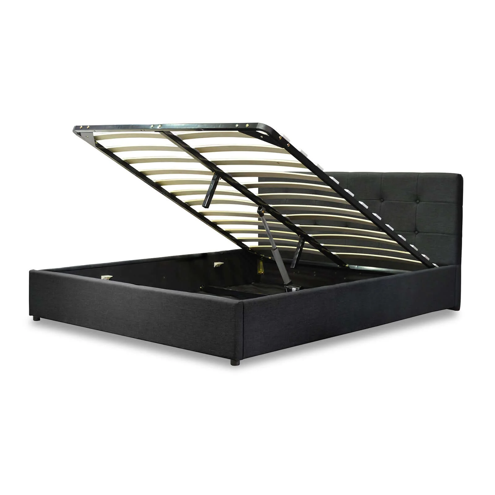 Lit coffre électrique XXL avec tête de lit design en tissu - Collection Electro - Image 2