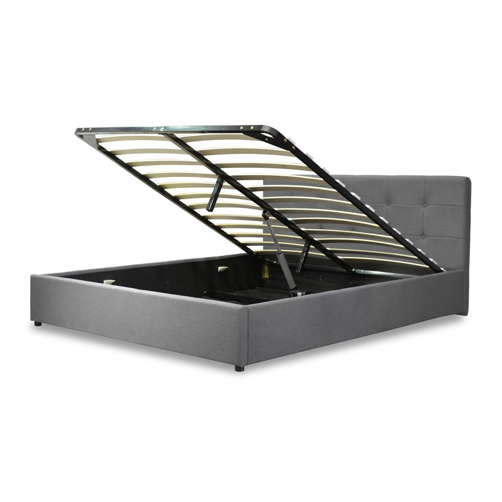Lit coffre électrique XXL avec tête de lit design en tissu - Collection Electro - Image 5