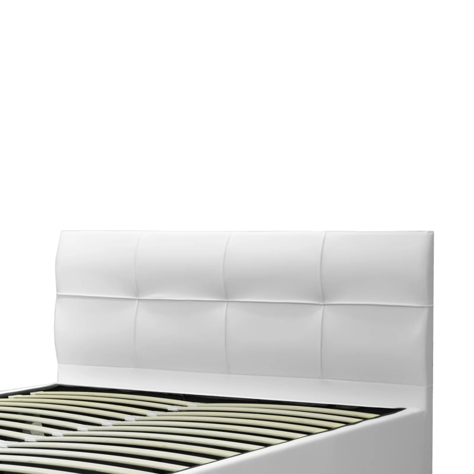 Lit grand coffre avec tête de lit capitonnée en simili cuir - Collection VariLuxe - Image 13