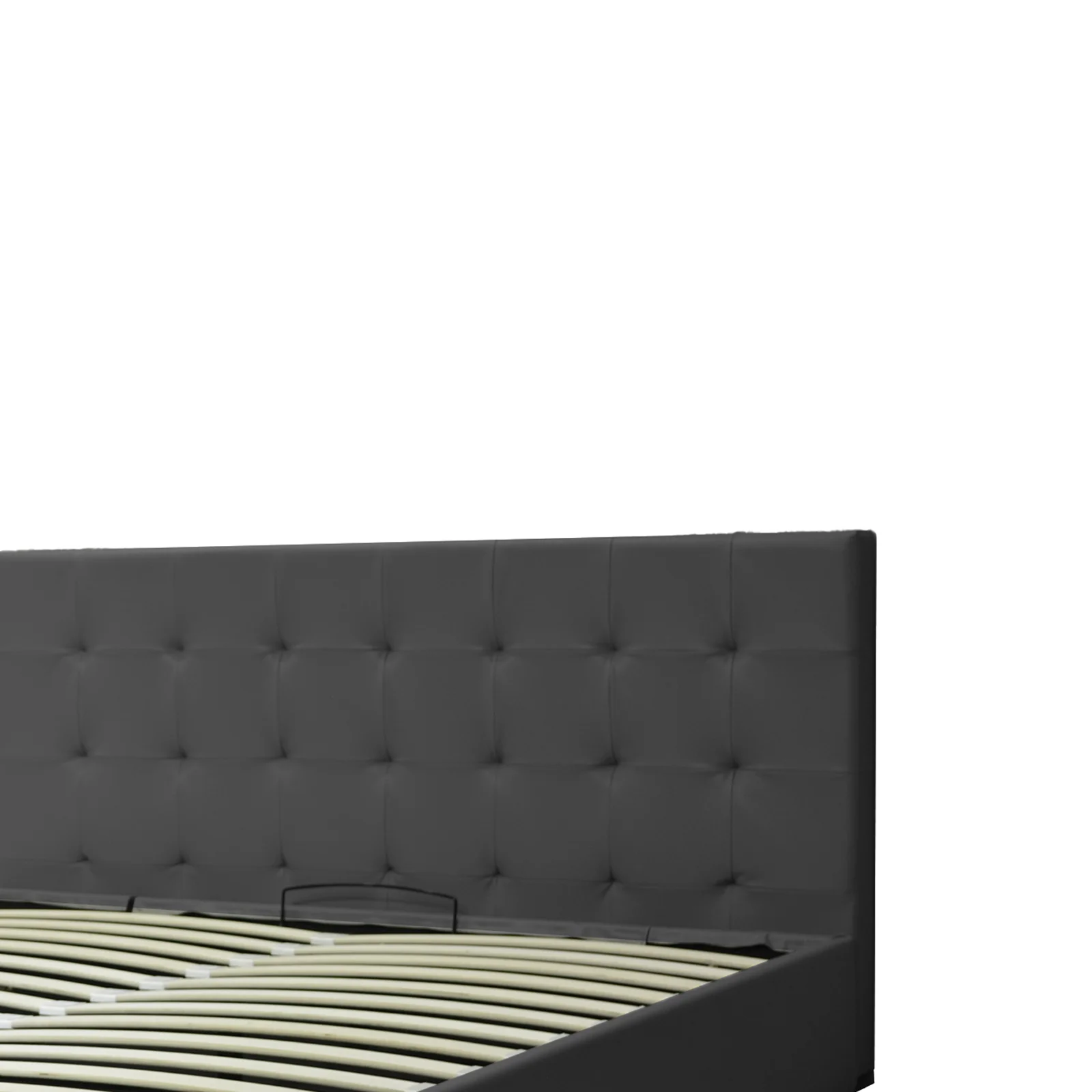 Lit grand coffre avec tête de lit capitonnée en simili cuir - Collection VariLuxe - Image 42