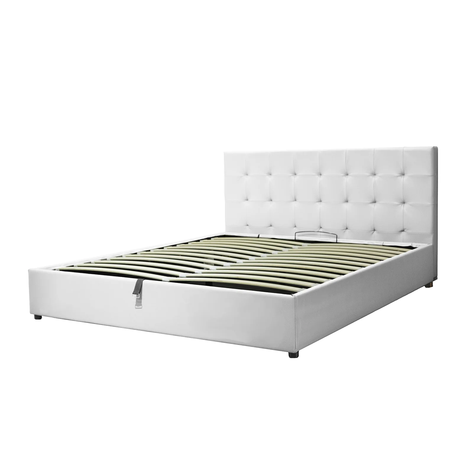 Lit grand coffre avec tête de lit capitonnée en simili cuir - Collection VariLuxe - Image 51