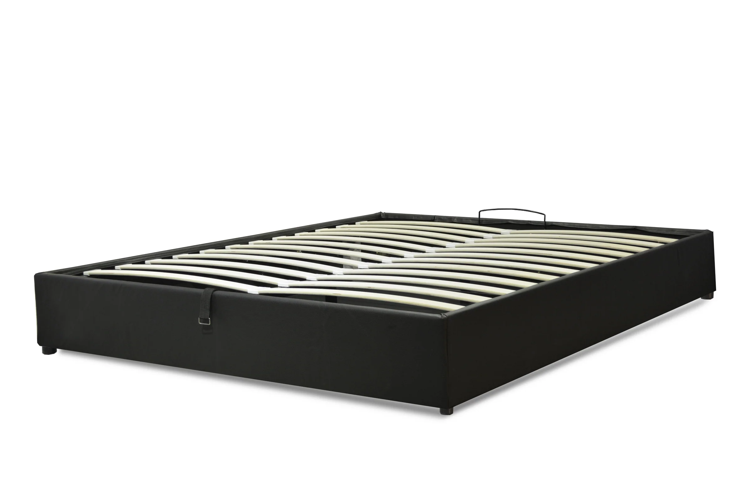 Lit coffre simili cuir, lattes flexibles, grand espace de stockage - Collection Vegas - Image 11