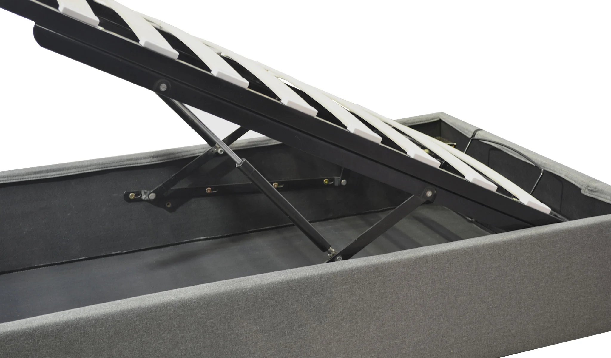 Lit coffre simili cuir, lattes flexibles, grand espace de stockage - Collection Vegas - Image 9