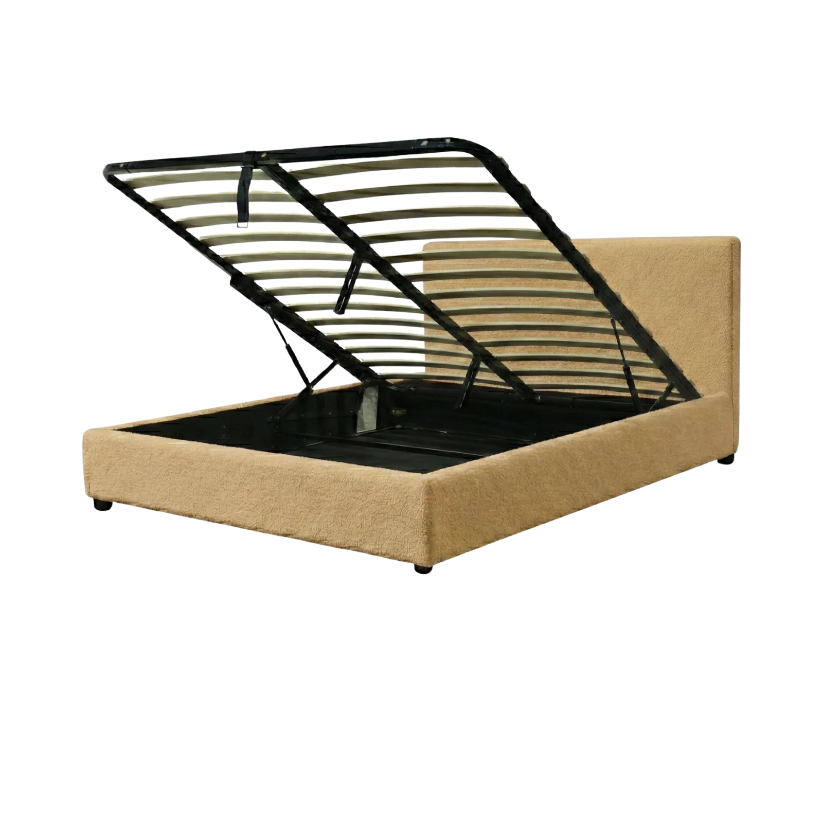 Lit coffre bouclette, tête de lit, grand espace de stockage - Collection Versailles - Image 13