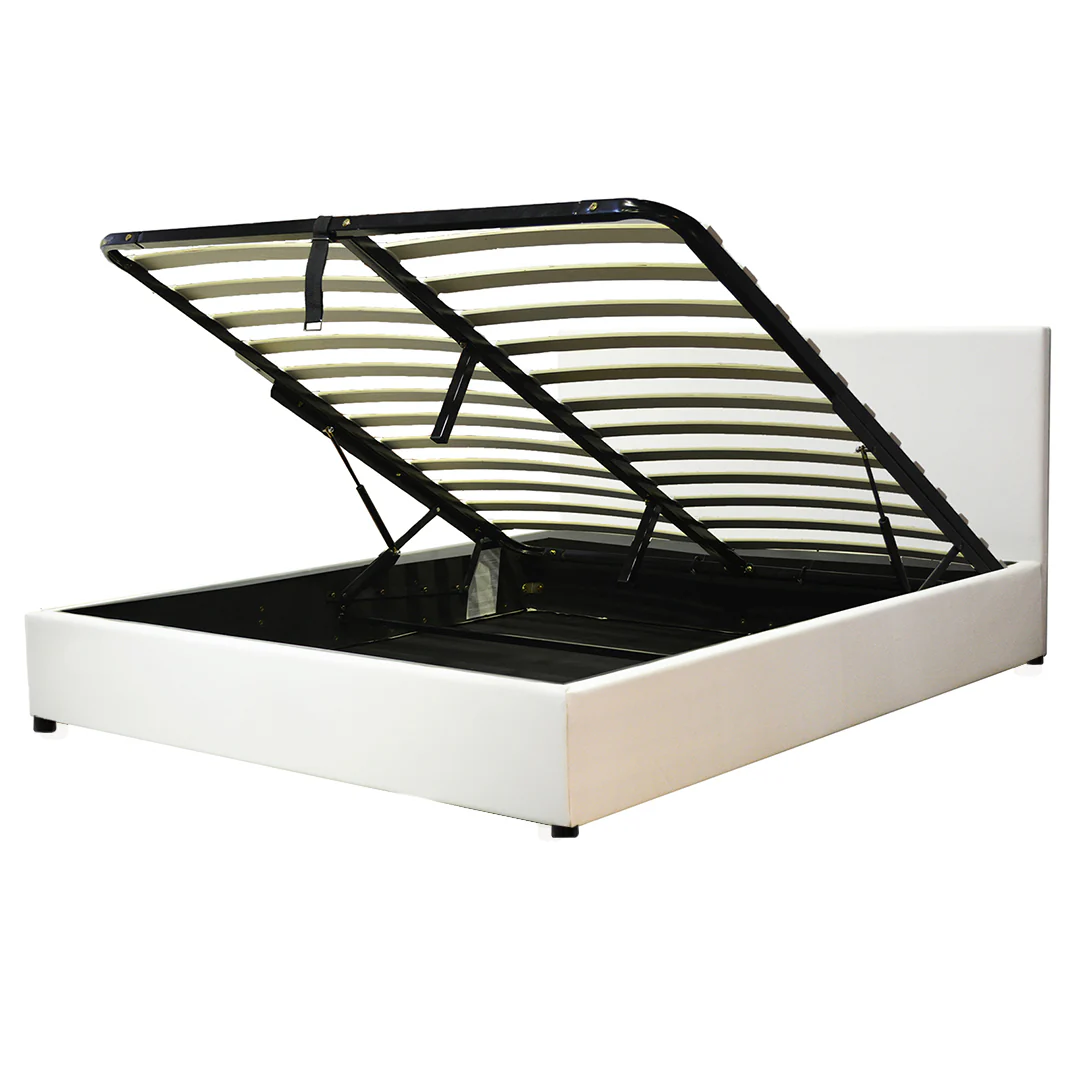 Lit coffre simili cuir, tête de lit, grand espace de stockage - Collection Versailles - Image 5