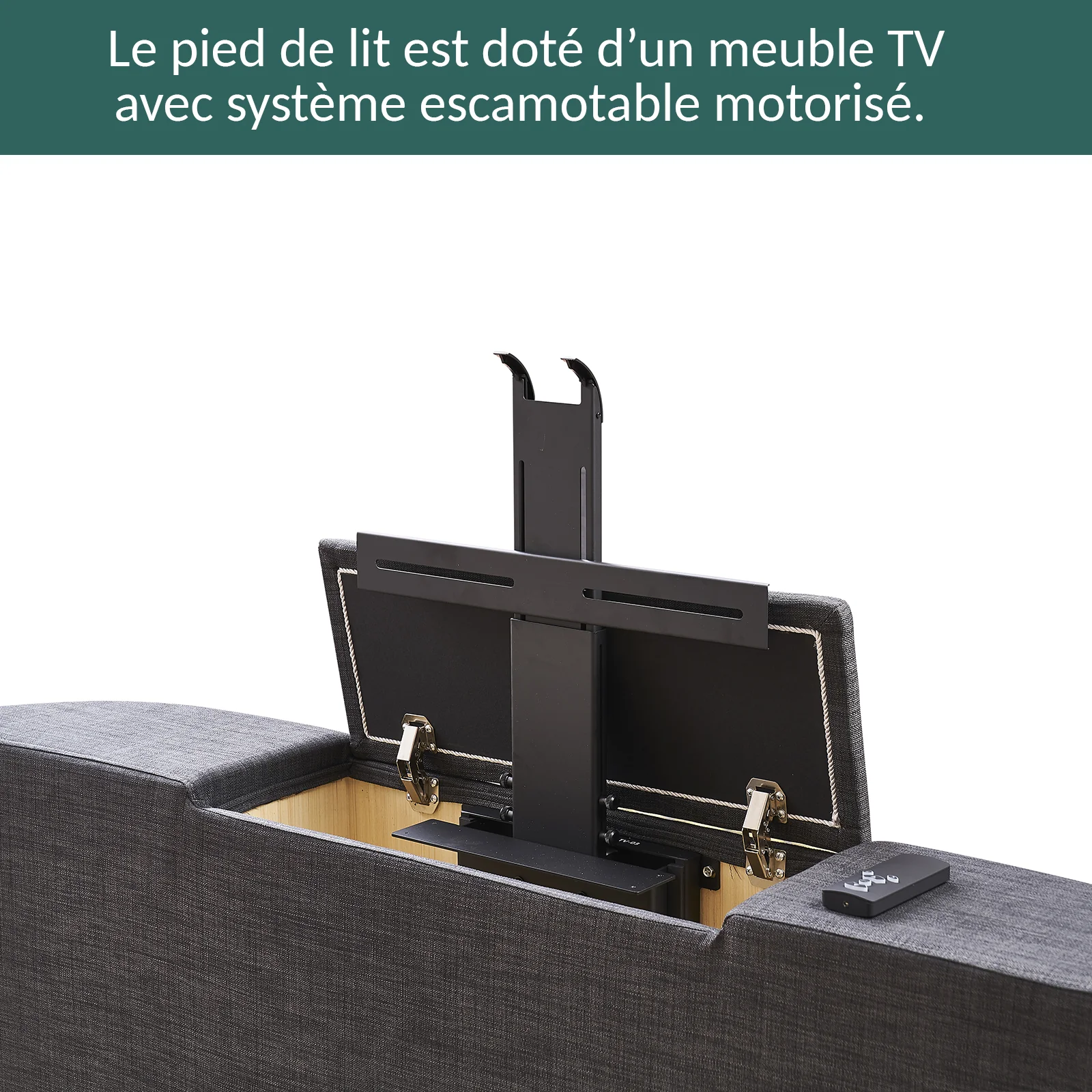 Lit avec TV intégré - Collection Palace - Image 3