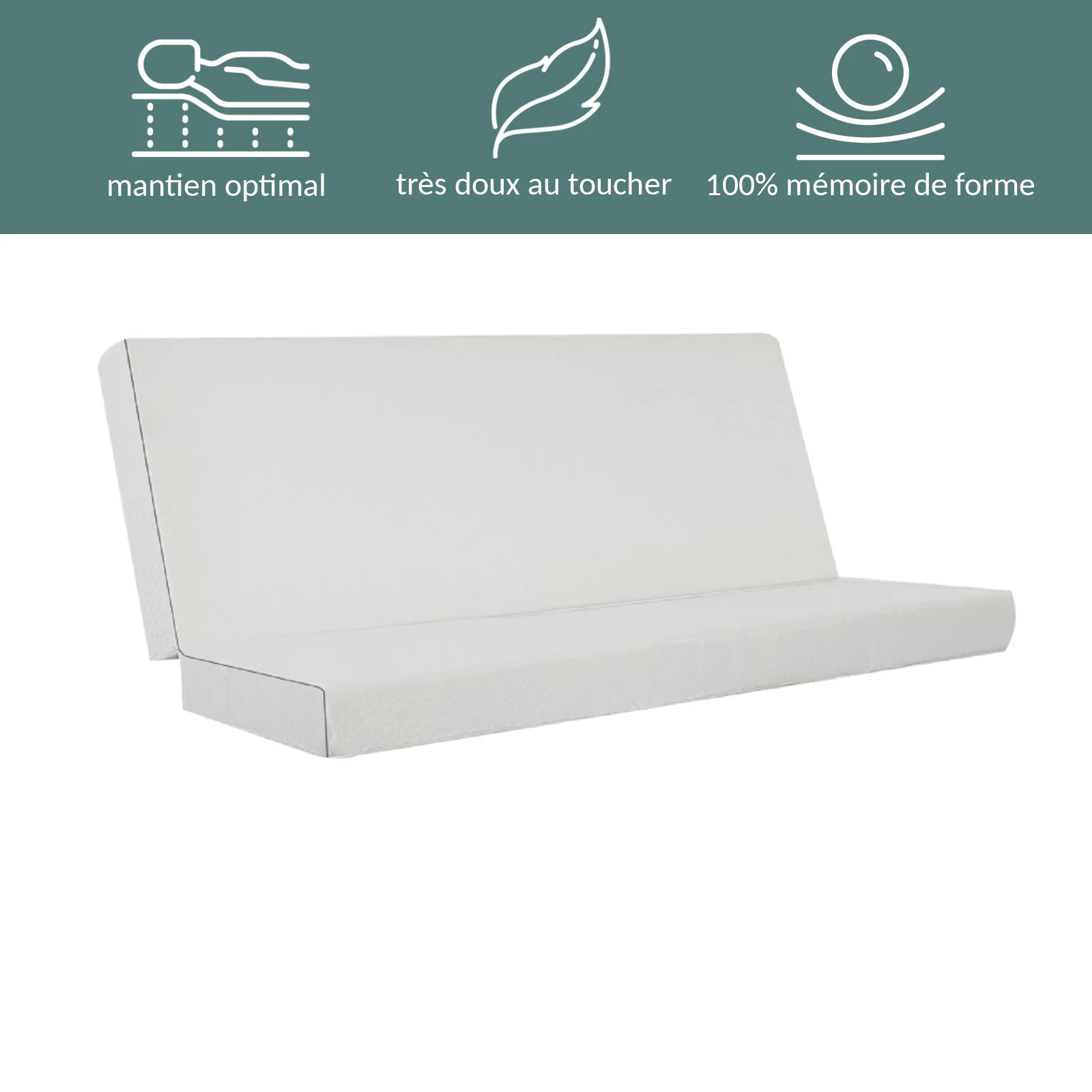 Matelas clic-clac convertible, mémoire de forme - Collection Clic Clac - Image 2