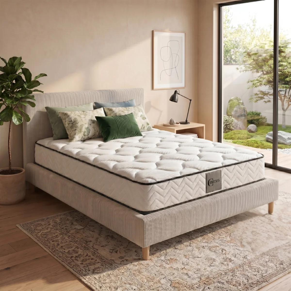 Matelas ressorts ensachés, mémoire de forme - Collection Cosmos