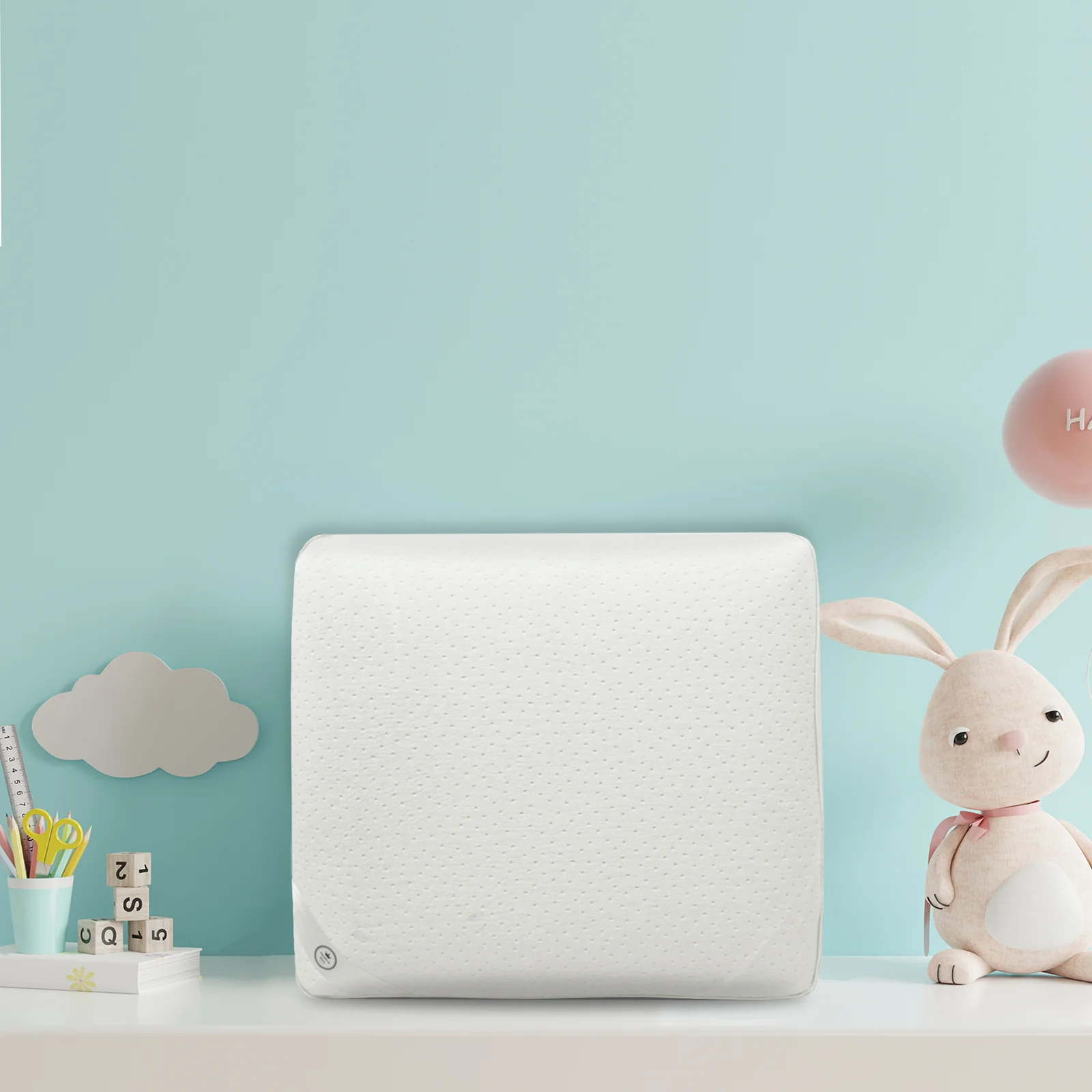 Oreiller mémoire de forme enfant : déhoussable et moelleux