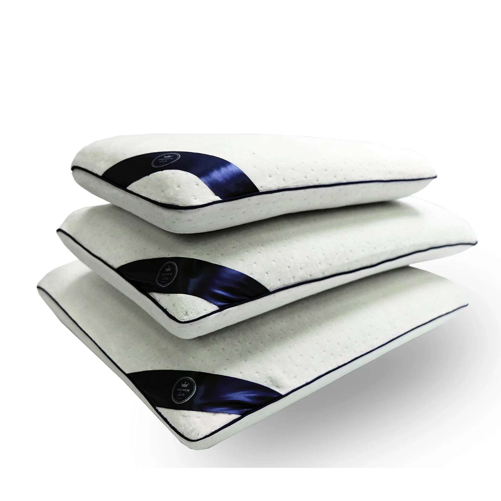 Oreiller mémoire de forme Fantasia bleu : Ergonomique et micro perforée - Image 5