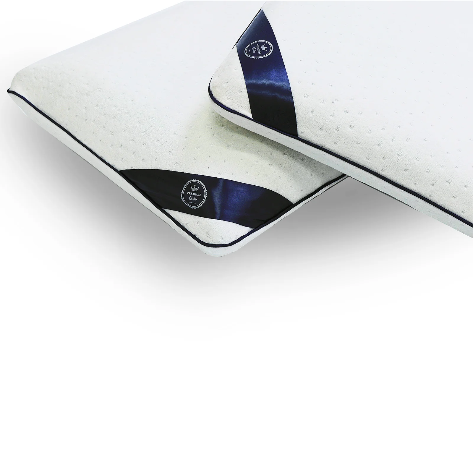 Oreiller mémoire de forme Fantasia bleu : Ergonomique et micro perforée - Image 7