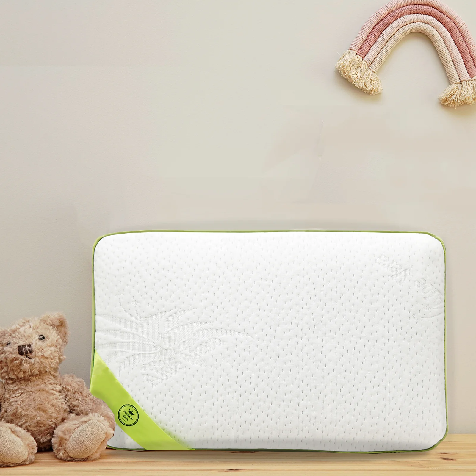 Oreiller mémoire de forme enfant : déhoussable et moelleux