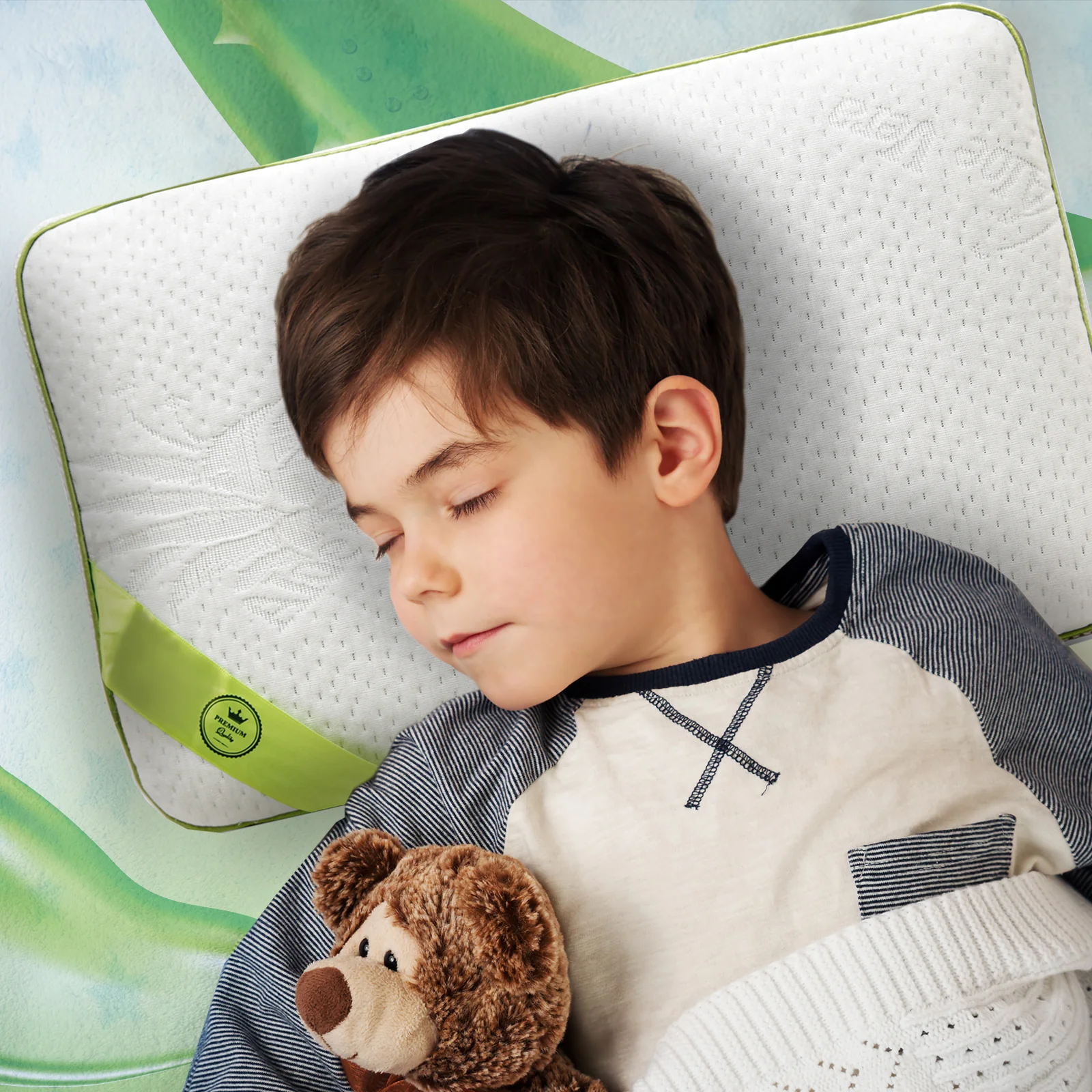 Oreiller mémoire de forme enfant : déhoussable et moelleux - Image 2
