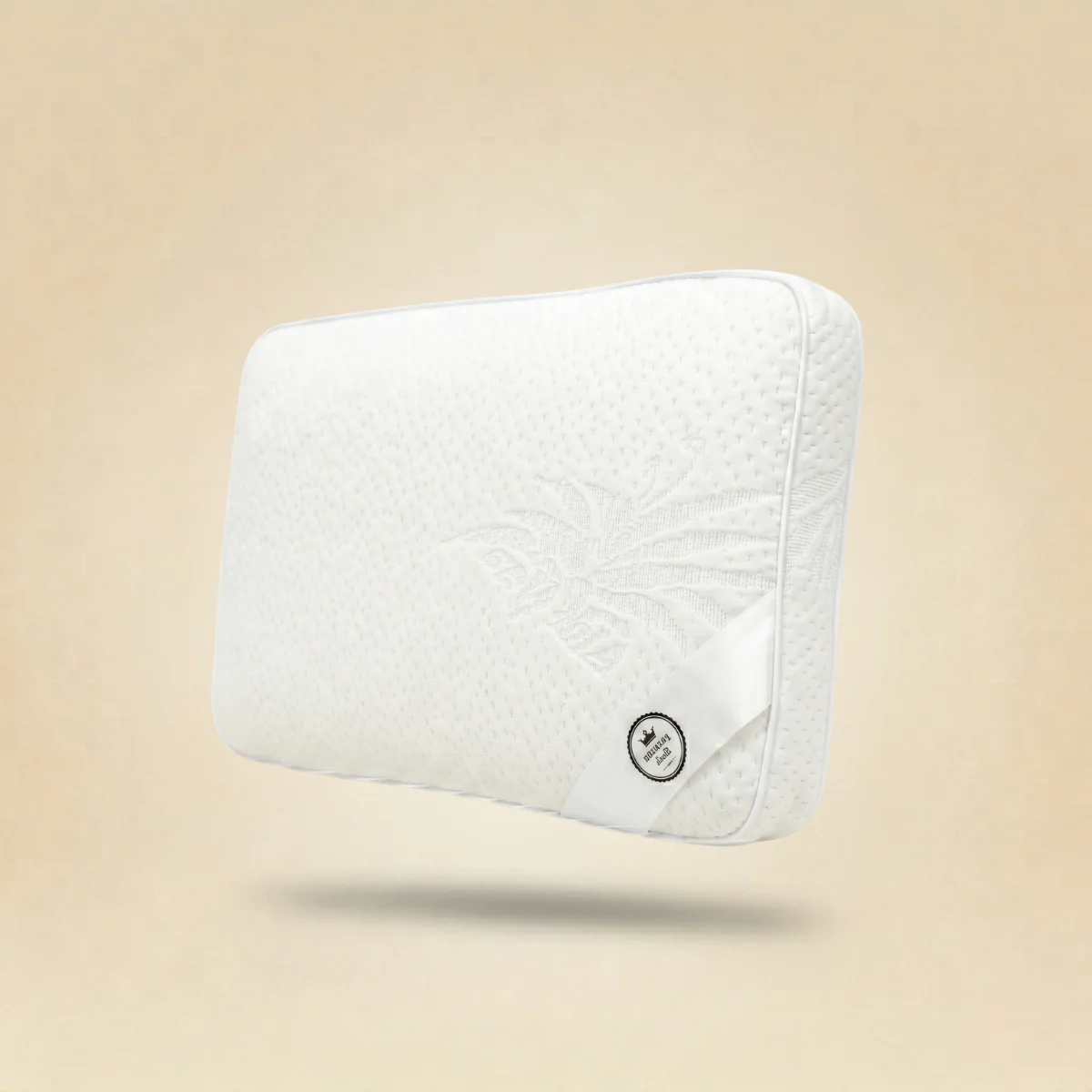Oreiller mémoire de forme, microperforé, déhoussable - Collection Fantasia Blanc