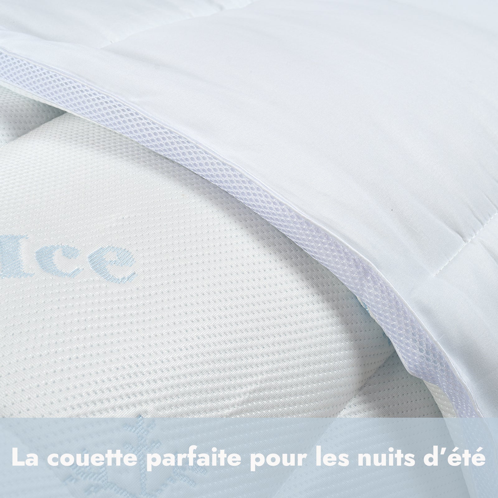 Pack couette et oreillers mémoire de forme rafraîchissants - Collection Été - Image 6