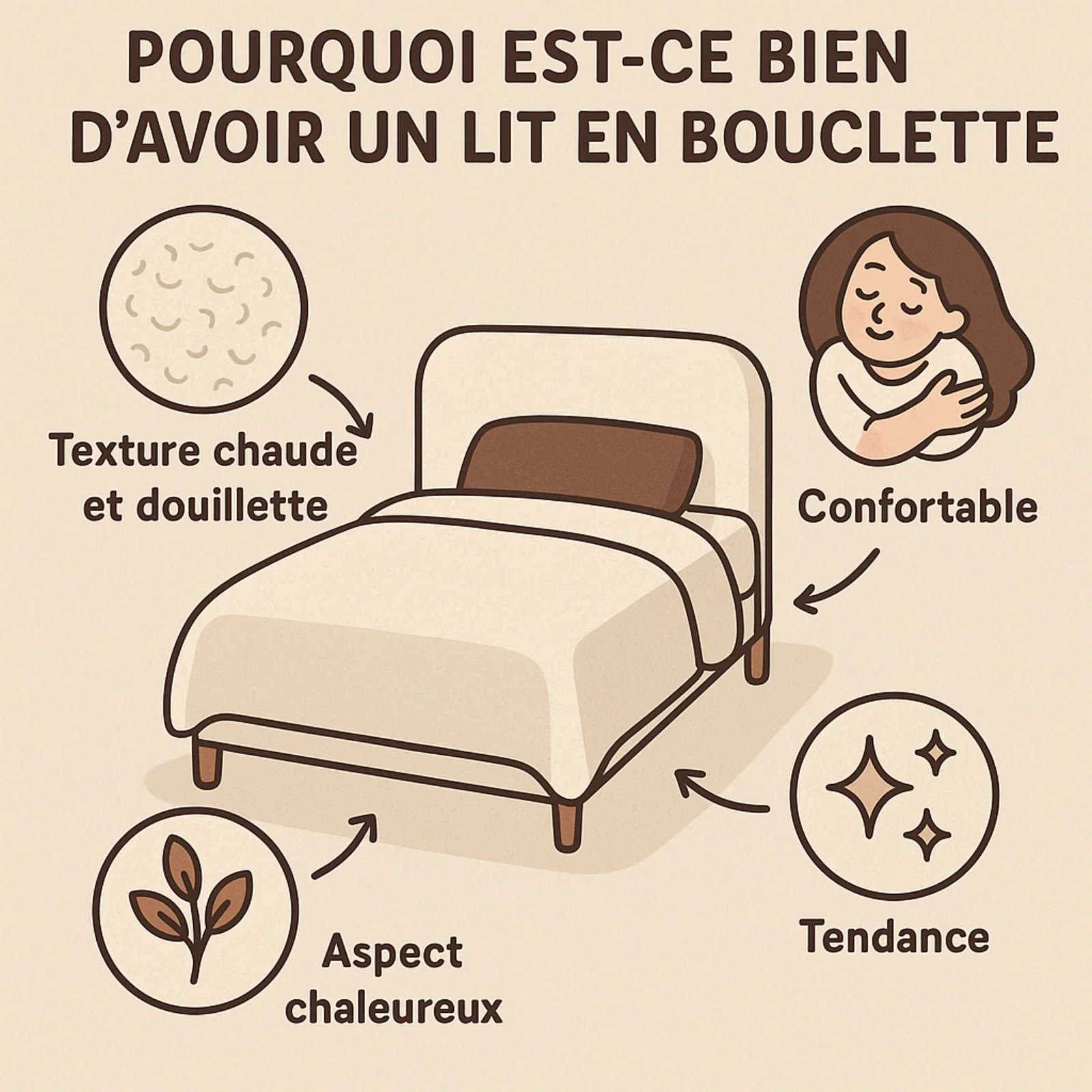 Lit coffre bouclette, tête de lit, grand espace de stockage - Collection Versailles - Image 15