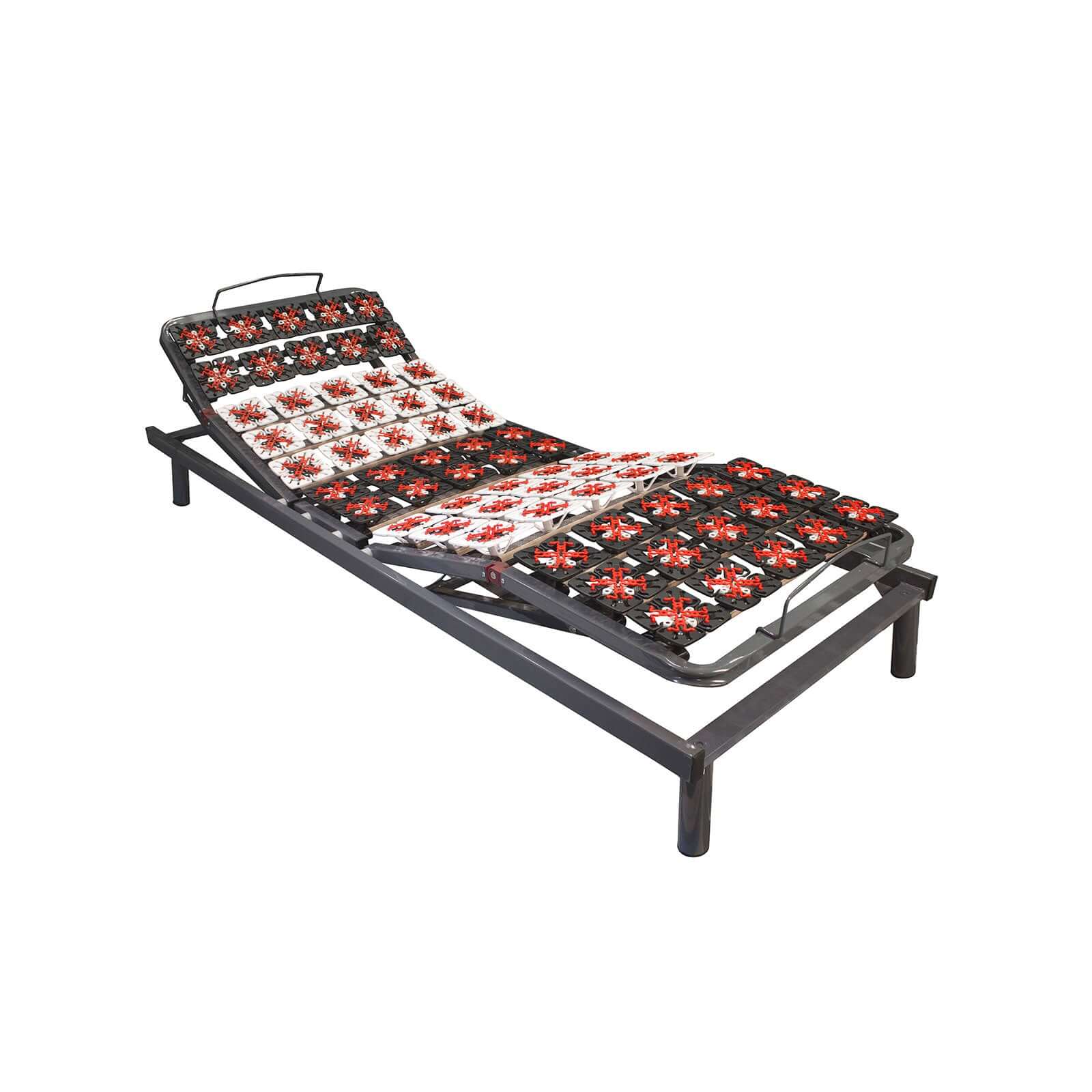 Pack lit électrique orthopédique, simili cuir blanc, matelas inclus - Collection Technoflex - Image 10