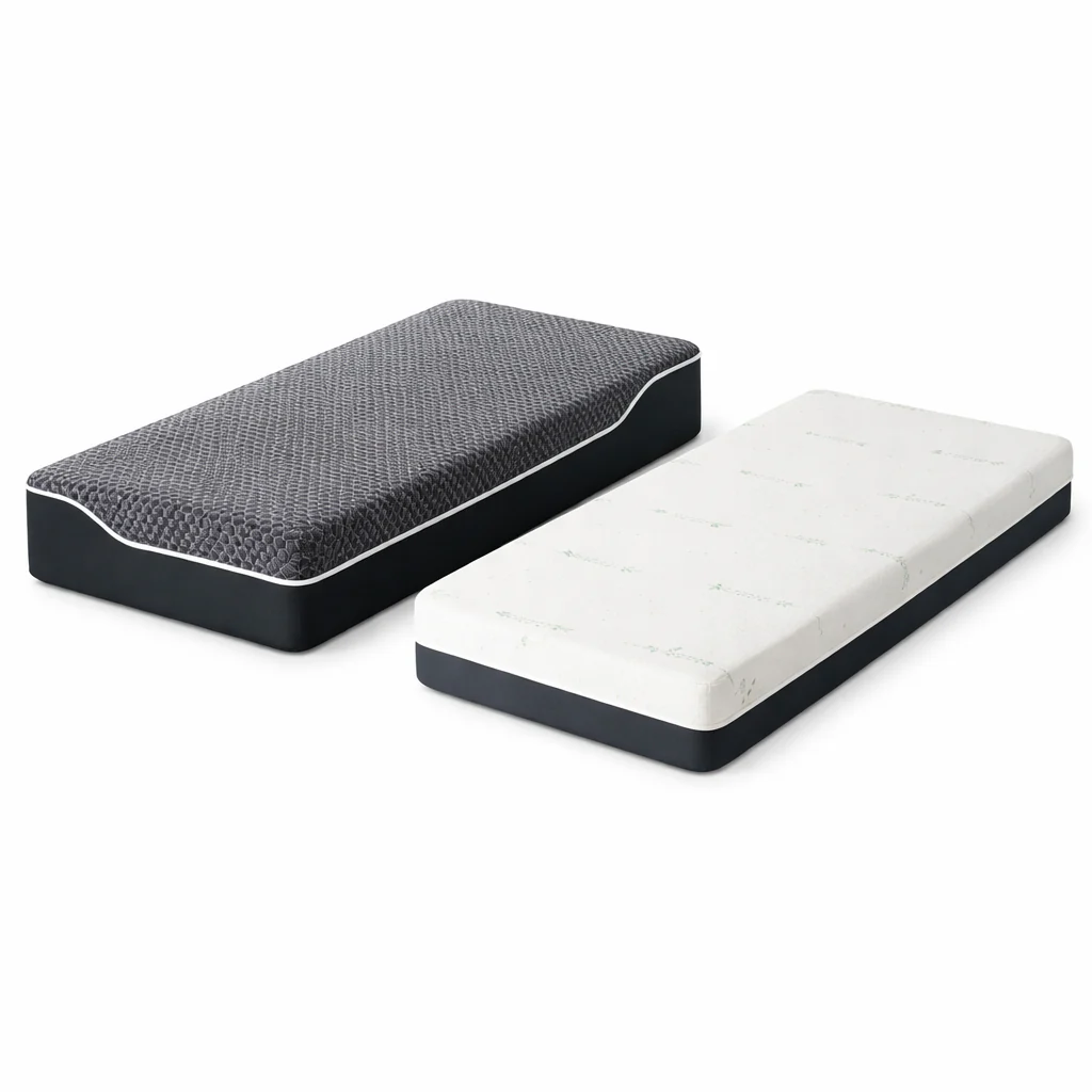 Pack lit électrique orthopédique, tissu gris clair, matelas inclus - Collection Technoflex - Image 4