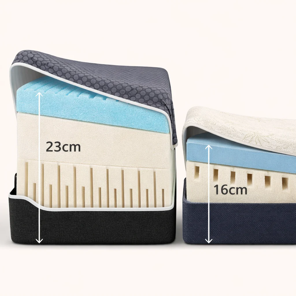Pack lit électrique orthopédique, tissu gris clair, matelas inclus - Collection Technoflex - Image 3