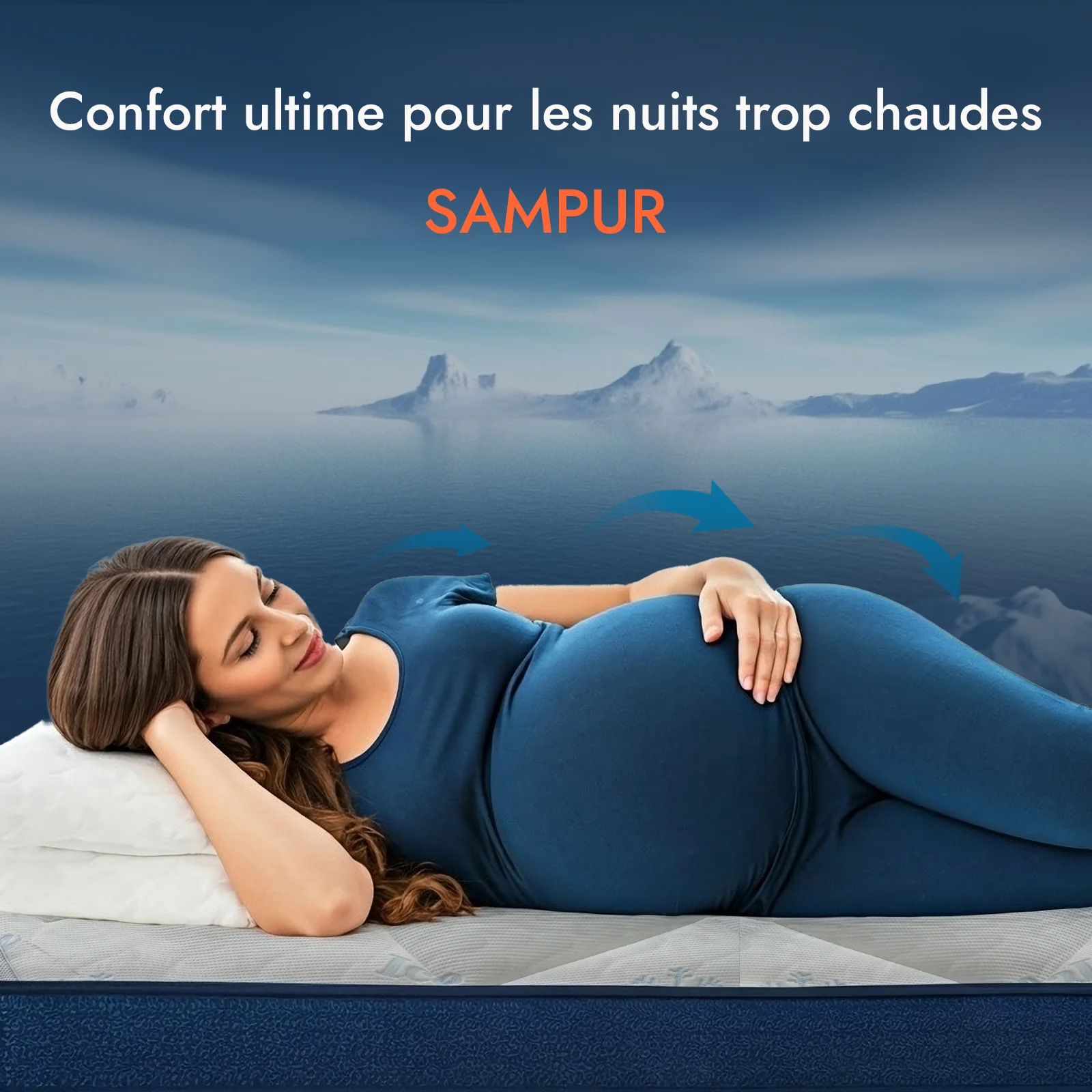 Surmatelas rafraîchissant d'été – Collection Ice Cool - Image 3