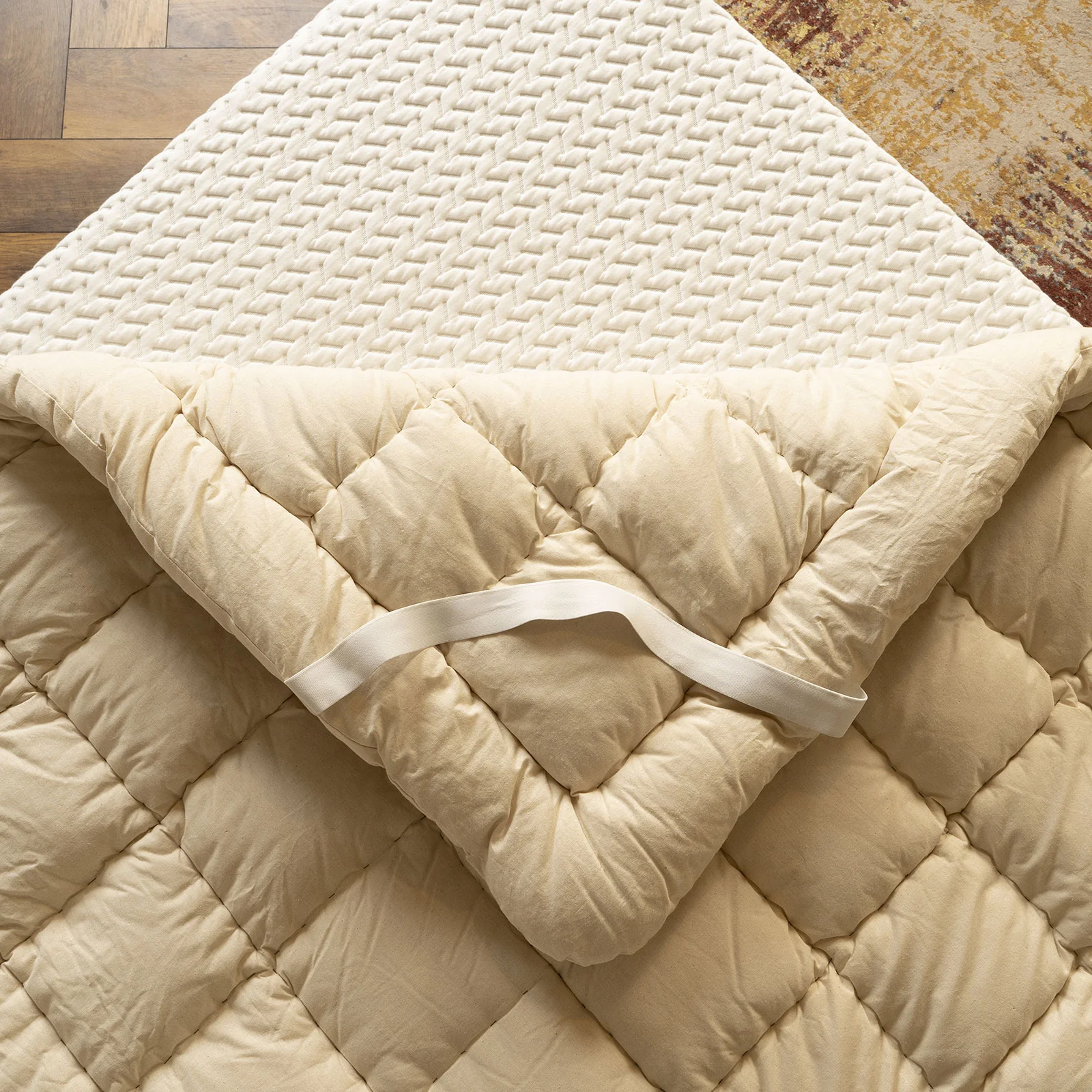 Surmatelas laine Mérinos 100% biologique, bonnet élastique - Collection Fjord - Image 6